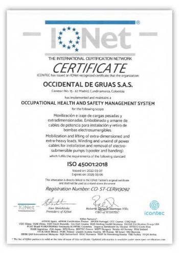 Certificación-ISO-45001-OCCIDENTAL-DE-GRUAS